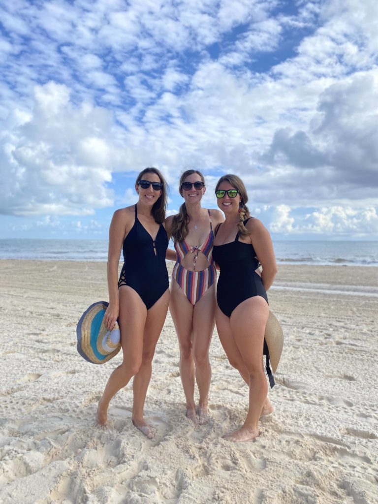 The ladies on the sand