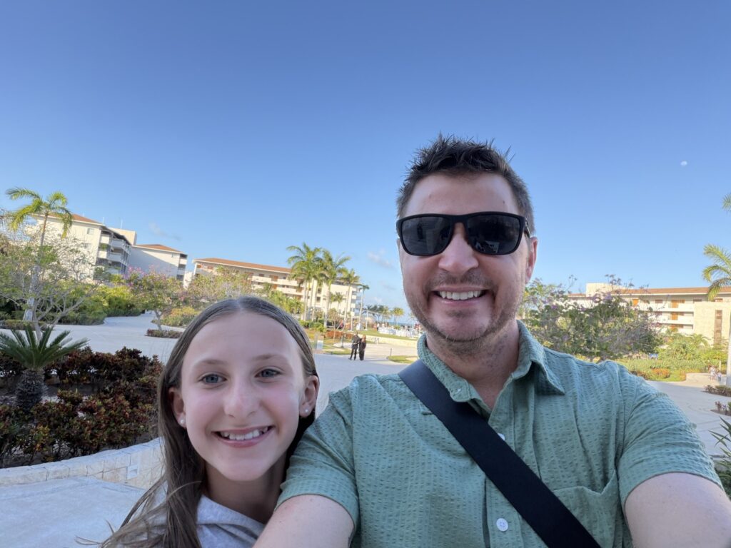 First selfie at the resort