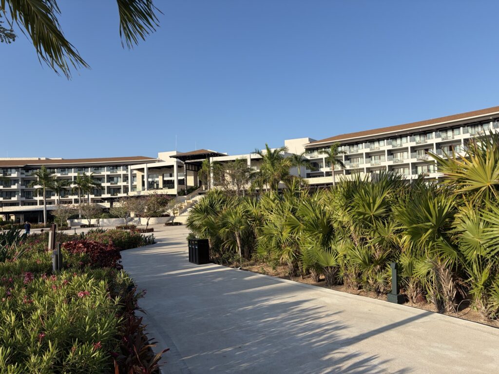 The resort was beautiful